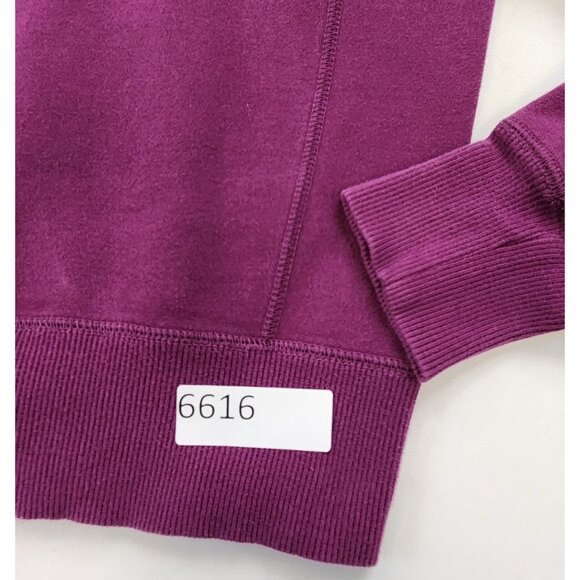 Nike Full Zip Hoodie Women S Purple Spell Out Logo Pockets Activewear Activewear - Picture 11 of 11